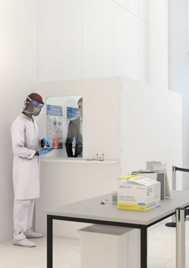 Pathogen Testing Booth Brochure Image