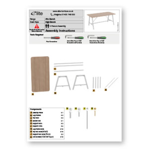 Alto Bench Assembly Instructions Front Cover