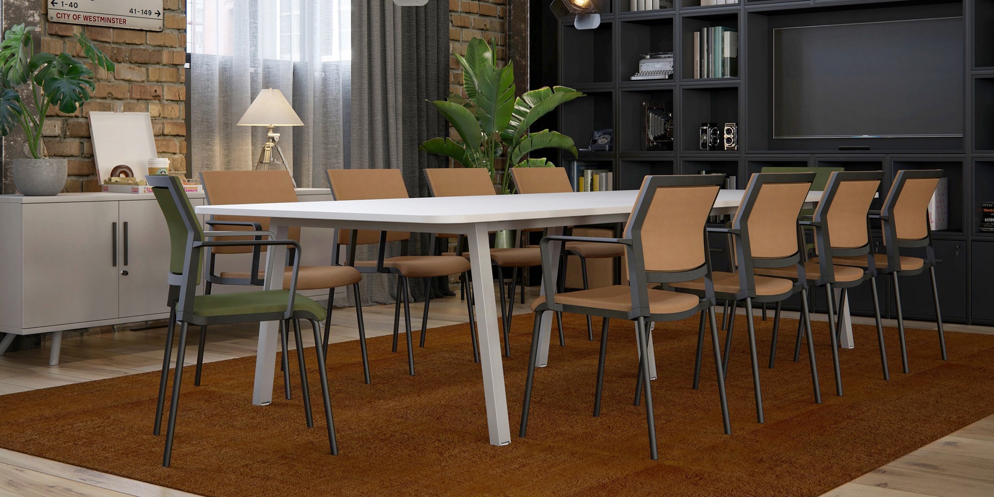 Linnea Boardroom Table Roomset
