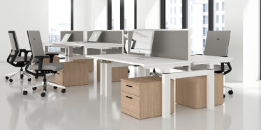 System Desk Mounted Screens Roomset