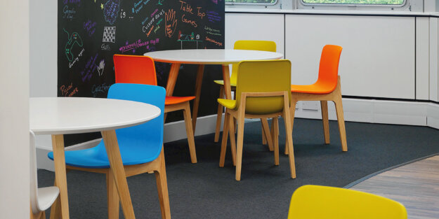 Piazza and Tondo Meeting Tables Roomset